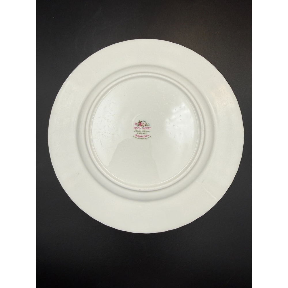 1 - Royal Albert Celebration Salad Plate Bone China Made in England 8" - Picture 5 of 7